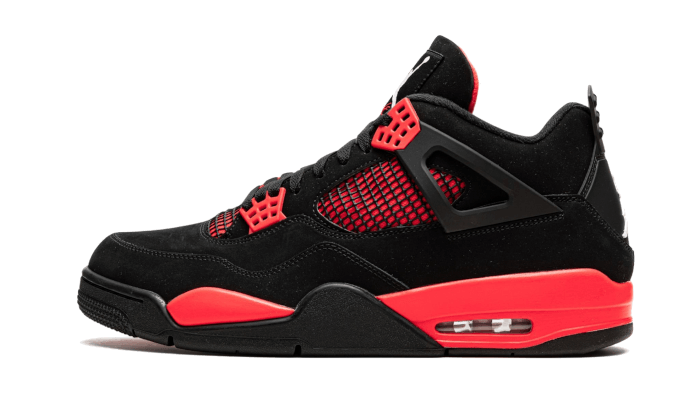 Air jordan 4 retro noir et rouge new arrivals