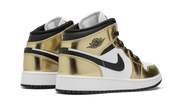 Air Jordan 1 Mid White Metallic Gold