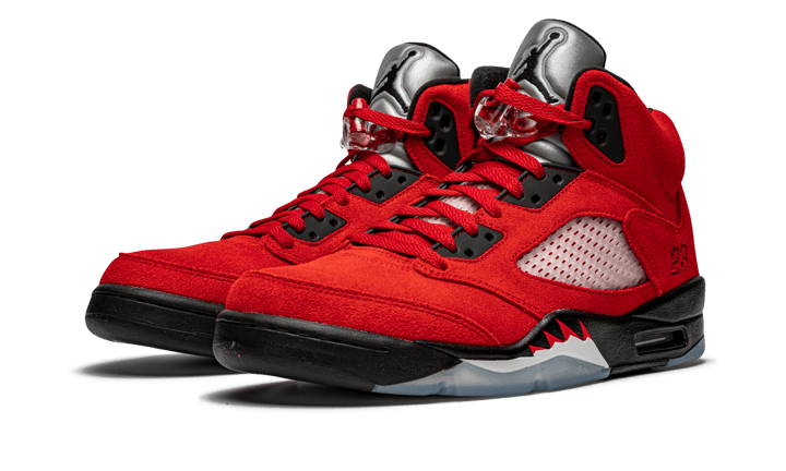 Air jordan 5 rosse sales