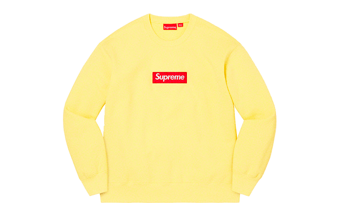 Box Logo Crewneck Pale Yellow