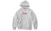Swarovski Box Logo Hooded Sweatshirt Grey