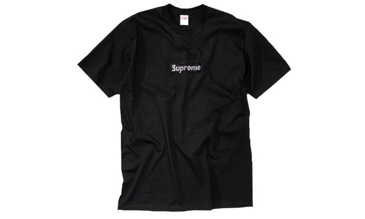 Swarovski Box Logo Tee Black